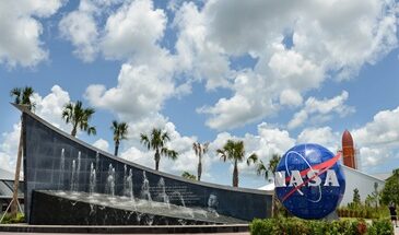 Kennedy Space Center Visitor Complex Fountain
